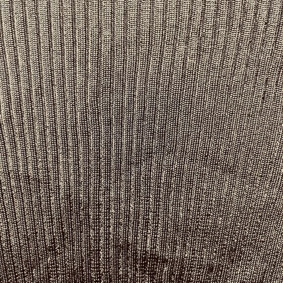 VTG Burberry Cut Out Turtleneck Black Ribbed Knit Stretchy Minimalist Office S - Picture 4 of 12